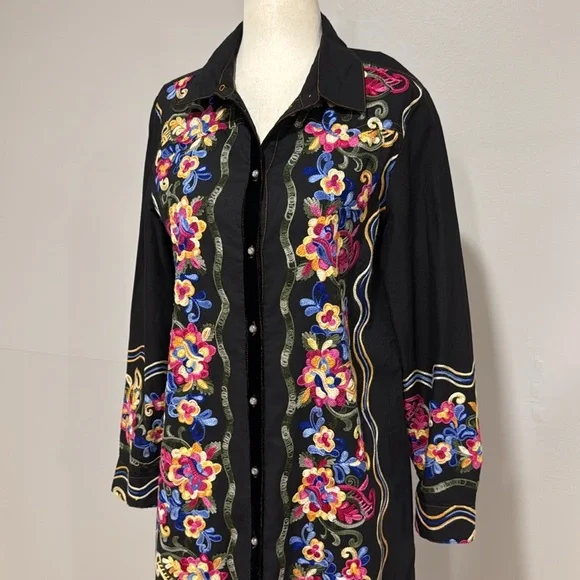 Soft Surroundings Phillipa Embroidered Maxi Dress - Picture 4 of 7